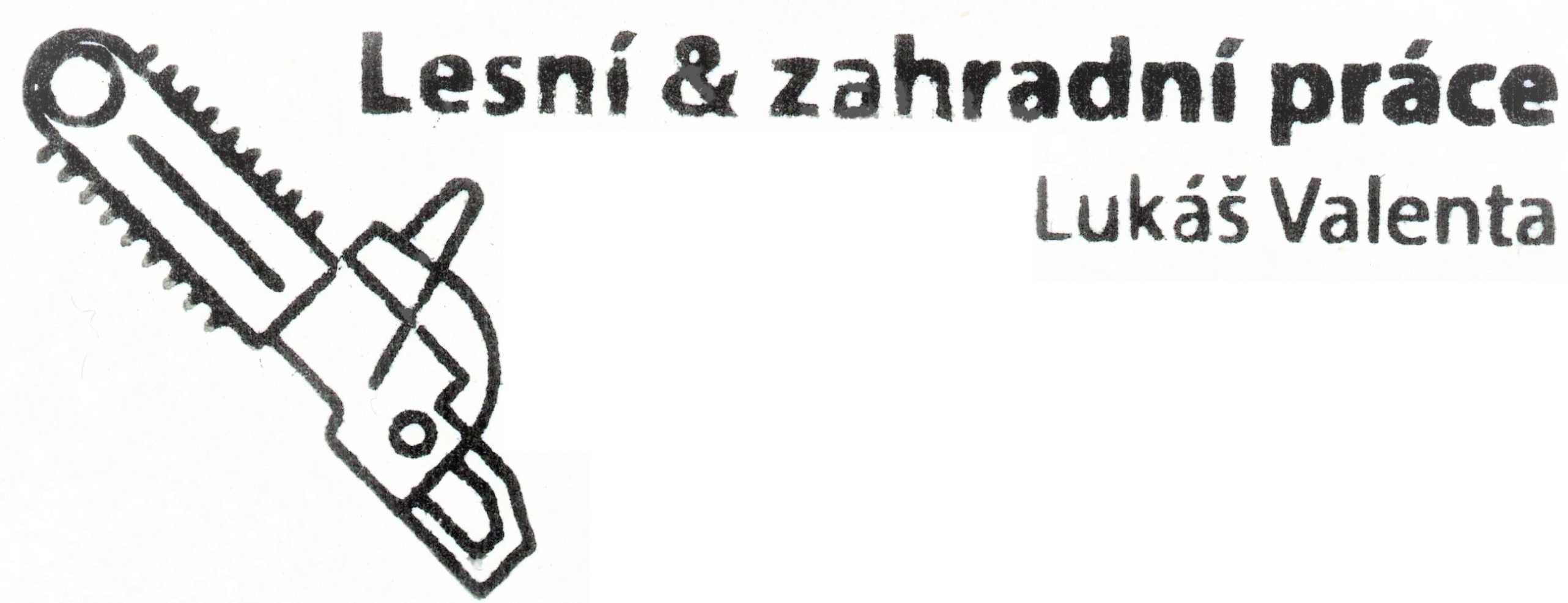 Logo Lesní a zahradní práce Lukáš Valenta